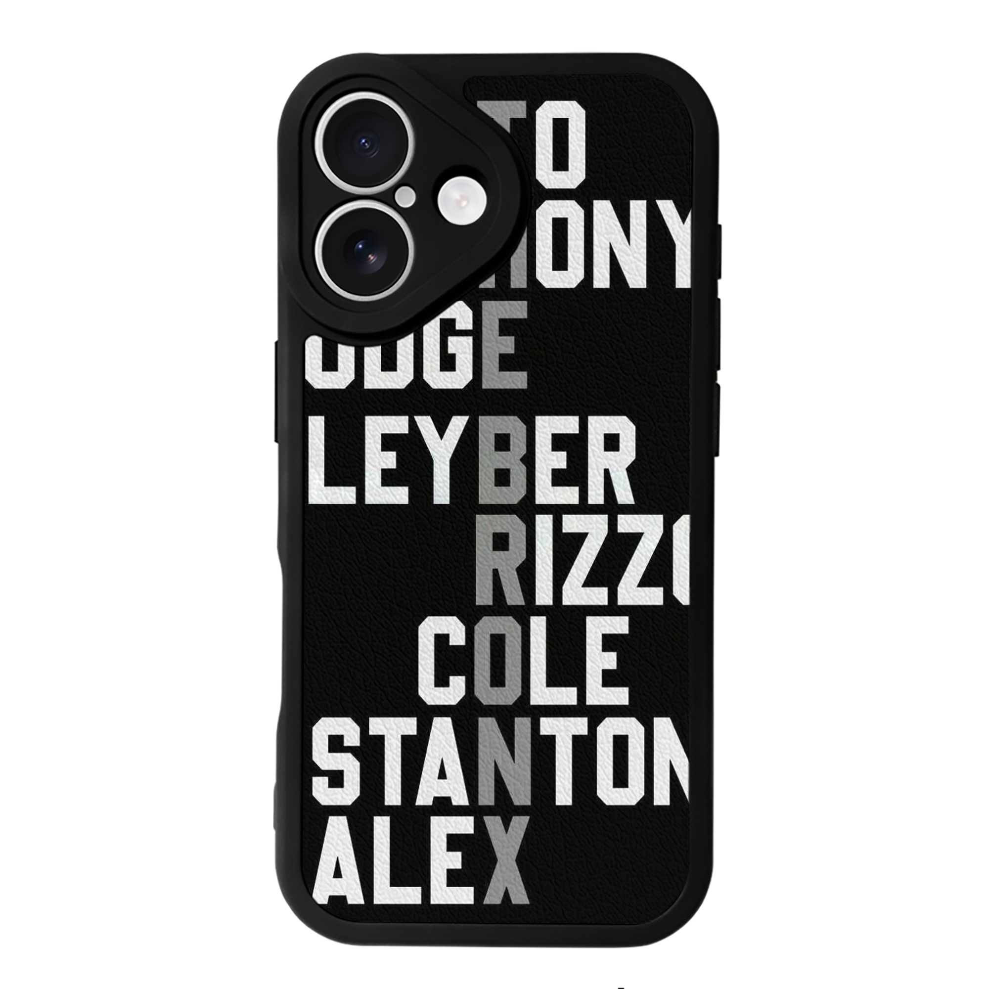 New York Yankees The Bronx Baseball Player Name IPhone 16 Silicone Leather Case – UV Print, Lambskin Texture – Perfect Fit, Wireless Charging Compatible, Scratch Resistant, Precise Cutouts – Stylish Protection For IPhone 16